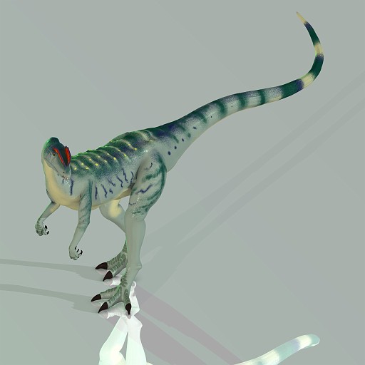 Dilo 01 B Kopie.jpg - Rendered Image of a Dinosaur - with Clipping Path